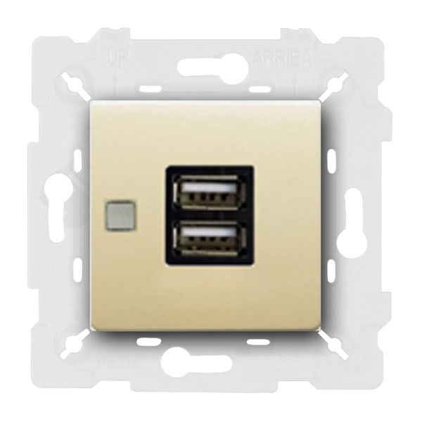  Розетка USB для зарядки устройств Fede Vintage Porcelain Бежевый (в сборе)